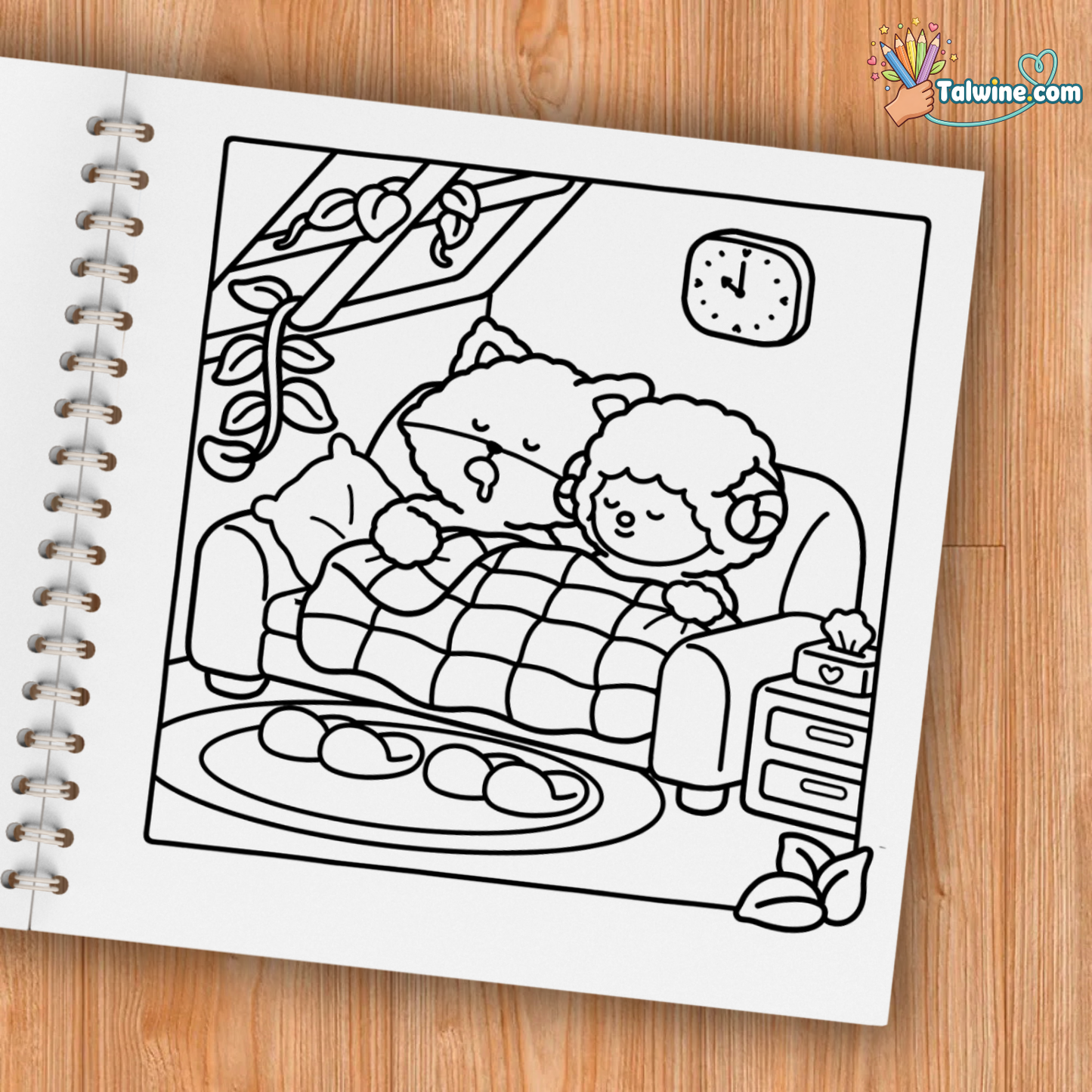 Fuzzy In Love Coloring Book