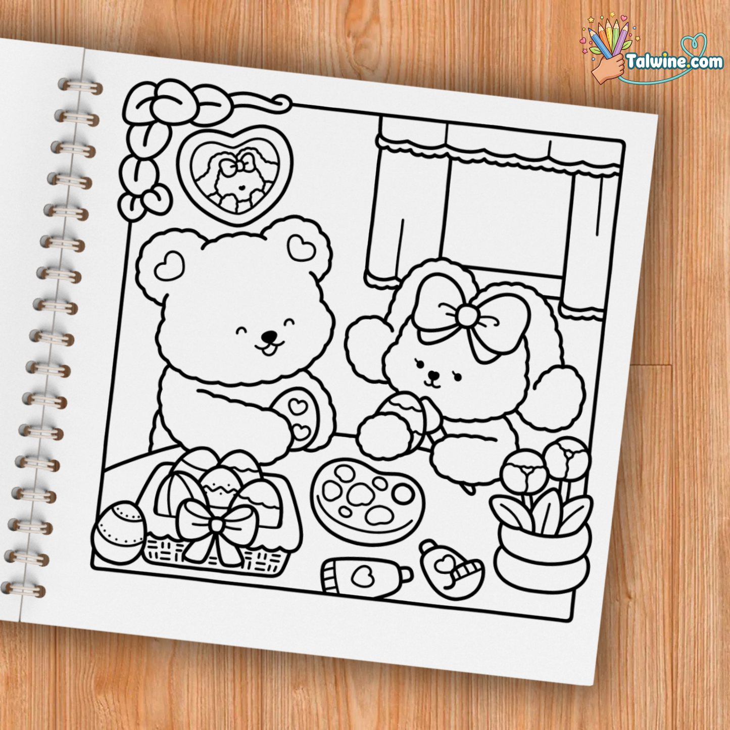 Fuzzy In Love Coloring Book