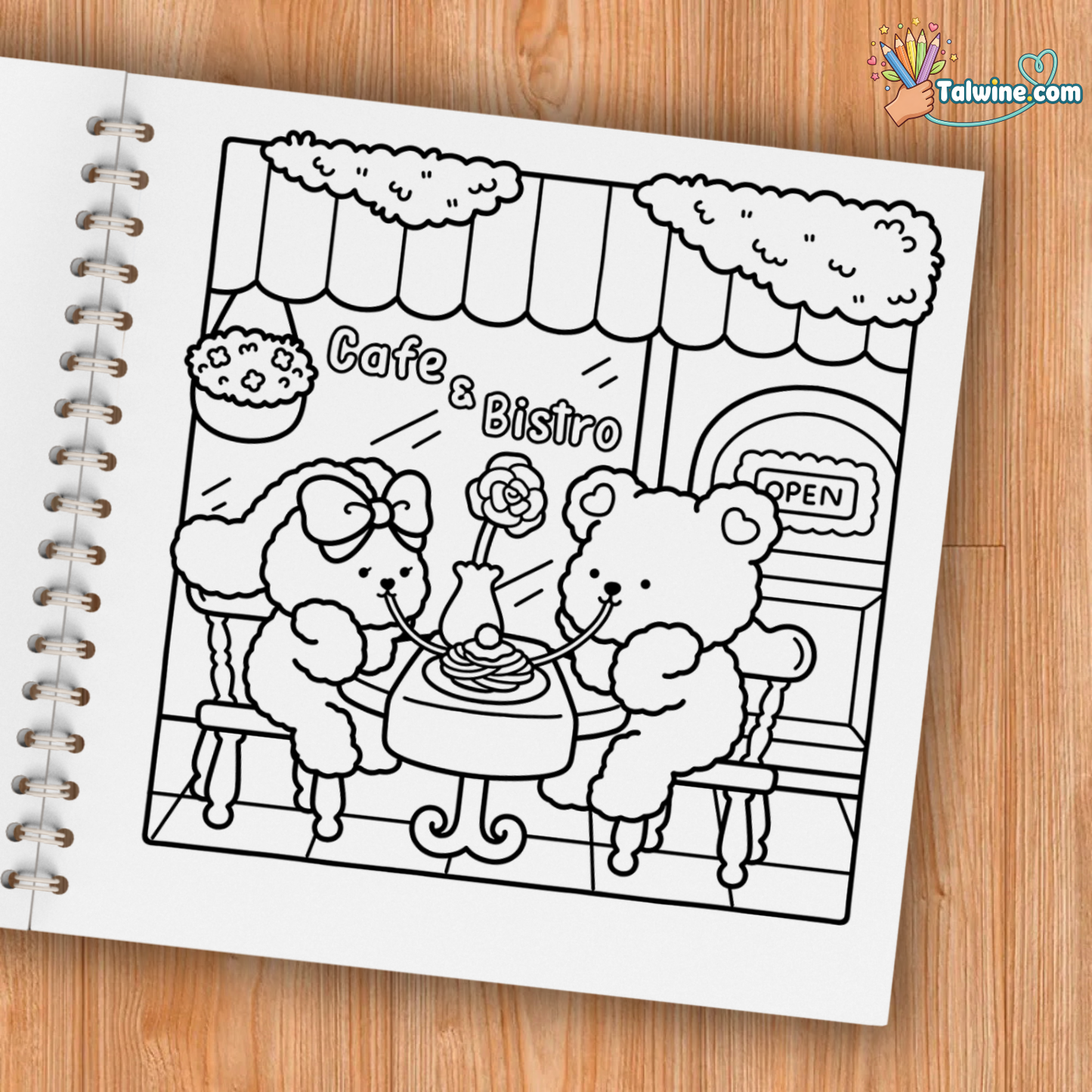 Fuzzy In Love Coloring Book