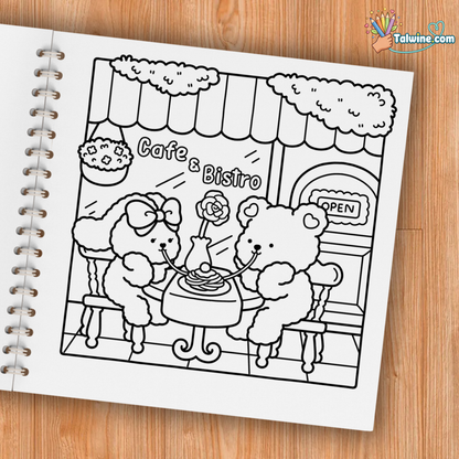 Fuzzy In Love Coloring Book
