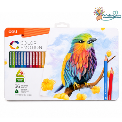 Deli Color Emotion – Boîte Métallique 36 Couleurs