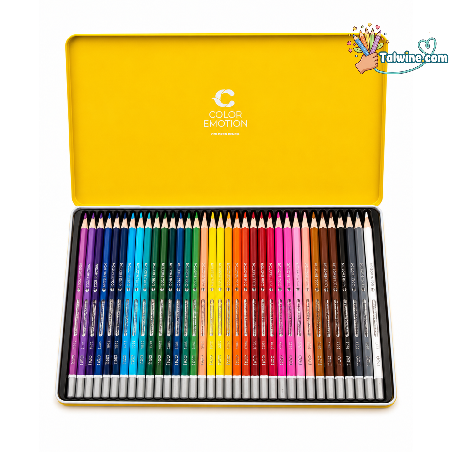 Deli Color Emotion – Boîte Métallique 36 Couleurs