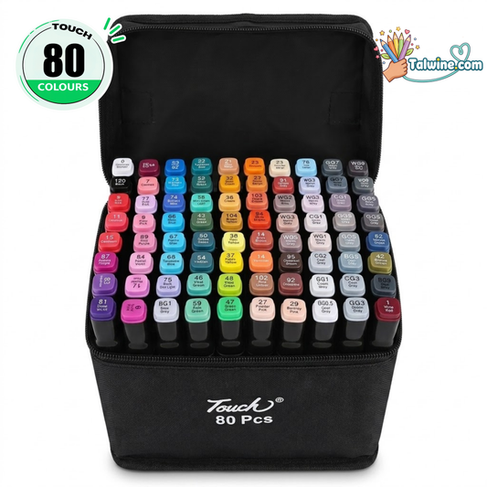 80 Colors Fine Tip Alcohol Markers Set