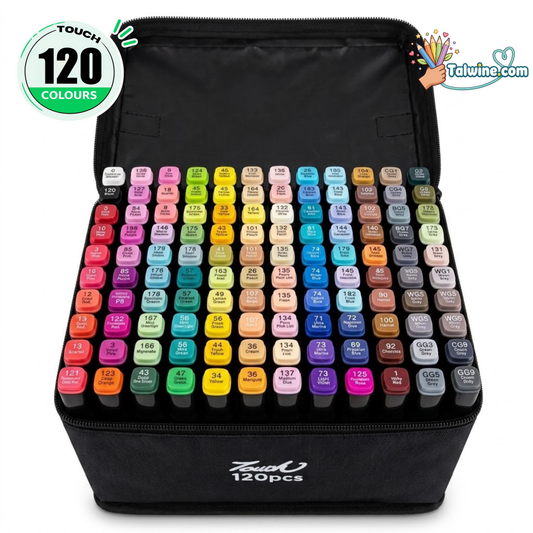 120 Colors Fine Tip Alcohol Markers Set