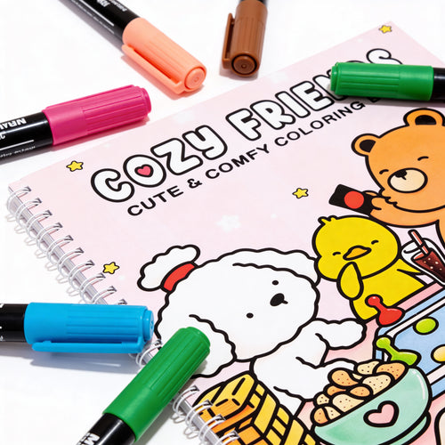 Cozy Friends: Coloring Book for Adults and Teens