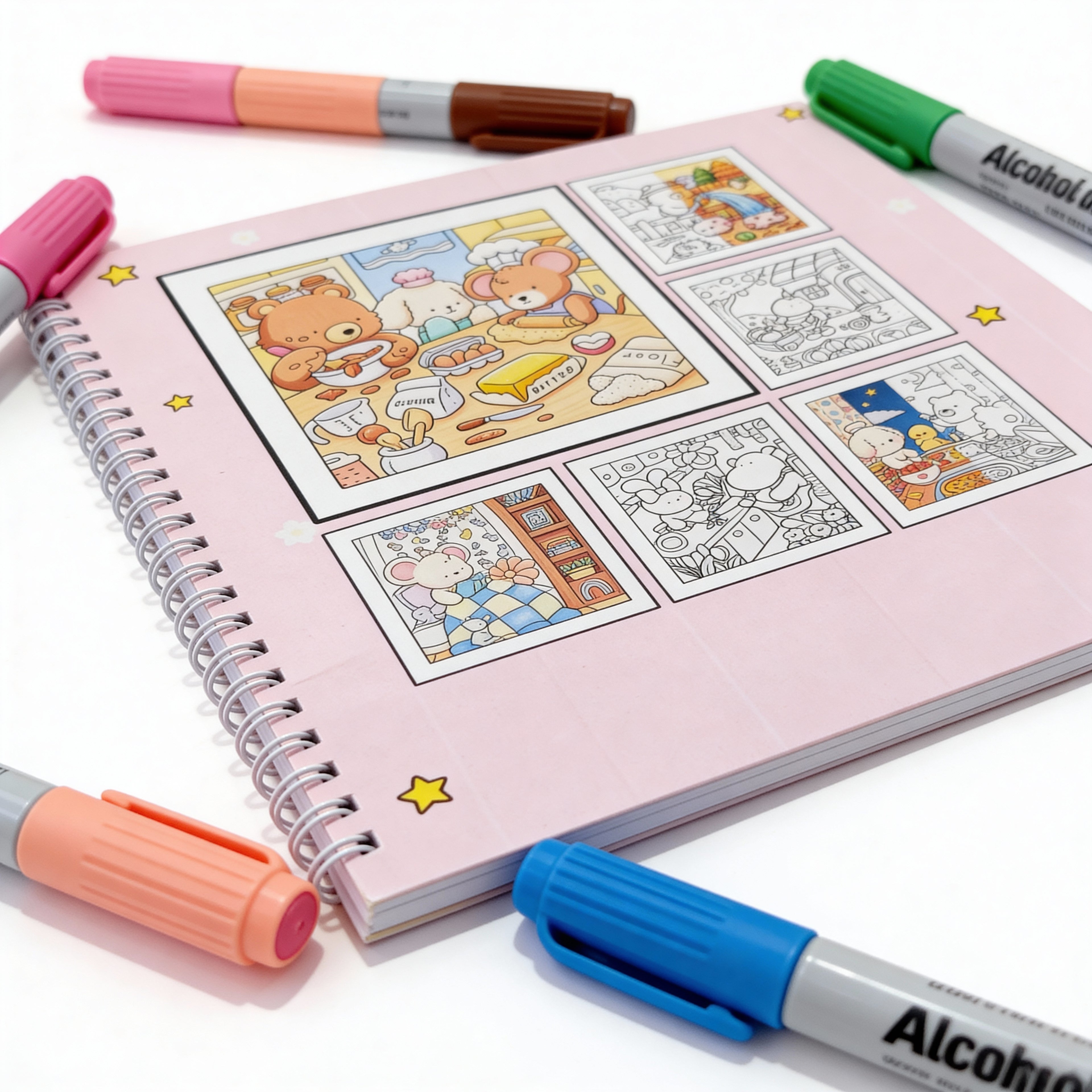 Cozy Friends: Coloring Book for Adults and Teens